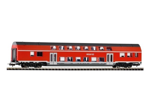 Piko Bi-Level Coach Db Regio Vi, Jernbanemodel, Ho (1:87), Ethvert Køn, Sort, Rød, Ikke Til Børn Under 36 Måneder