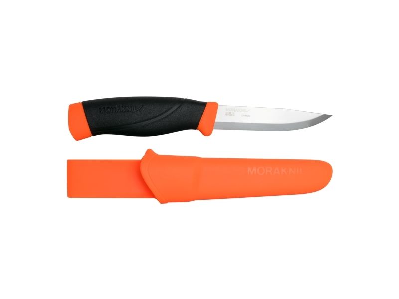 Morakniv 12211, Single, Jaktkniv, Drop point, Kolst&aring;l, Termoplastisk elastomer (TPE), Orange