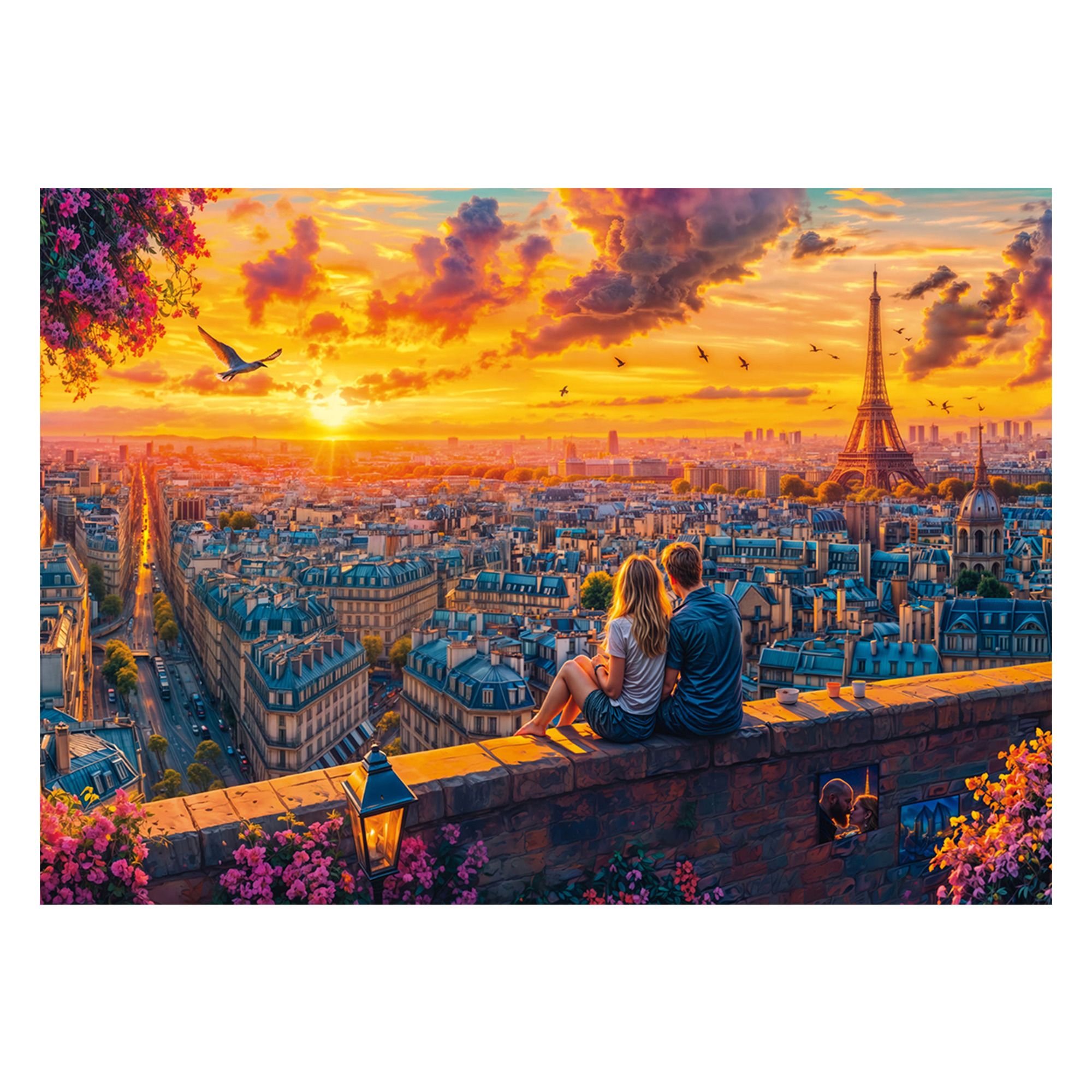 Schmidt Spiele 58885 Pariser Dachgeflüster Puzzle, 1.000 Teile, 1000 Stück(E), 12 Jahr(E)