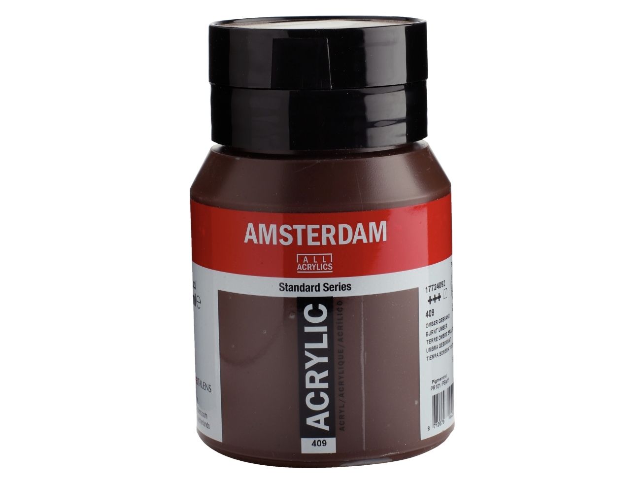 Amsterdam Standard Series akrylfärg Burnt Umber 409 | Skola & Hobby - Konstmaterial - Akryl & Akvareller | GameStuff