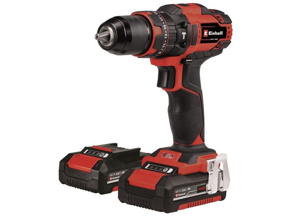 Einhell Te-Cd 18/40, Pistolengriffbohrer, Schlüssellos, Gebürstet, 1,3 Cm, 24000 U/Min, 2 Mm