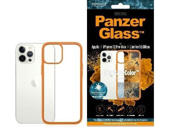 Panzerglass Clearcasecolor Iphone 12 Pro Max - Orange Limited Edition, Cover, Apple, Apple - Iphone 12 Pro Max, Orange