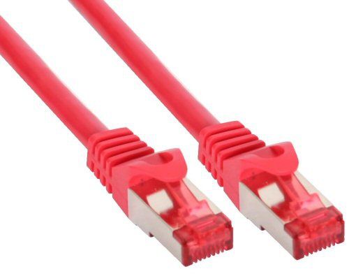 Inline S-Stp/Pimf Kat.6 0.25M Rot, 0,25 M, Kat6, S/Ftp (S-Stp)