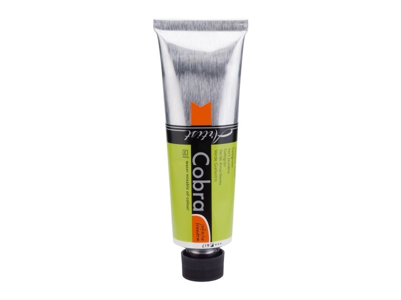 Cobra Artist Water-Mixable Oil Colour Tube Yellowish Green 617