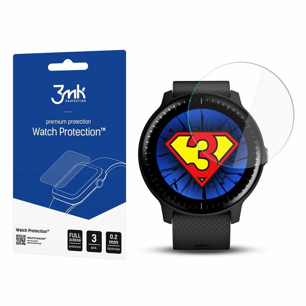 3Mk Folia Arc Für Garmin Vivoactive 3 Uhr Fullscreen-Folie