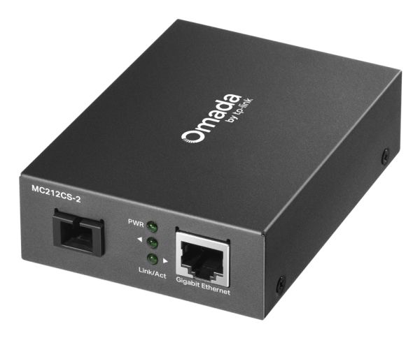 Tp-Link Omada Mc212cs-2, 1000 Mbit/S, Ieee 802.3, Ieee 802.3Ab, Ieee 802.3I, Ieee 802.3U, Ieee 802.3X, Ieee 802.3Z, Gigabit Ethernet, 10,100,1000 Mbi