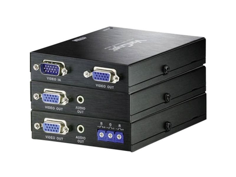 Aten Vancryst Ve170 Cat 5 Audio/Video Extender Transmitter And Receiver Units - Video/Audio Ekspander - Op Til 300 M