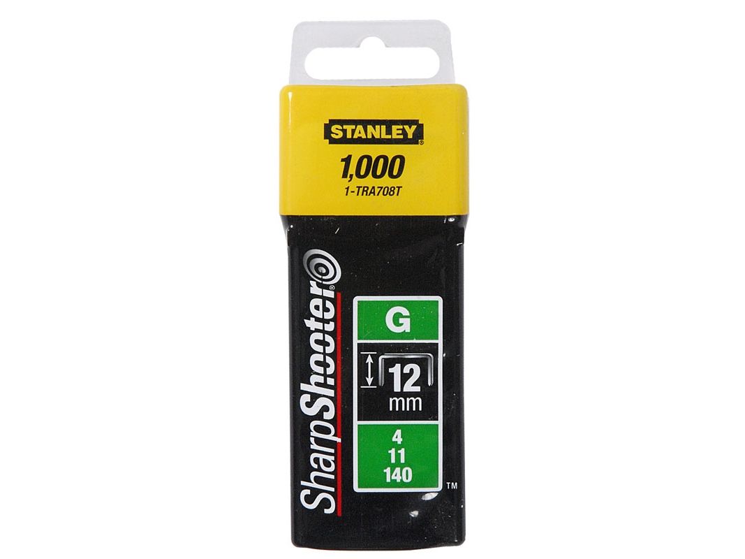 Stanley Klammern Typ G (1000 Stück), Klemmen-, Bolzen- & Nagel-Sortiment, 1000 Stück(E), 1 Cm, 73 G