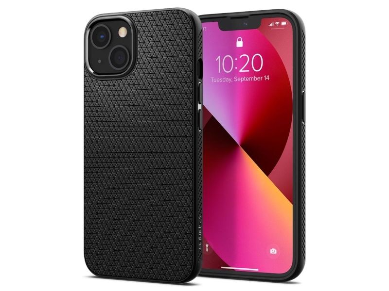 Spigen Acs03519, Cover, Apple, Iphone 13, 15,5 Cm (6.1"), Schwarz