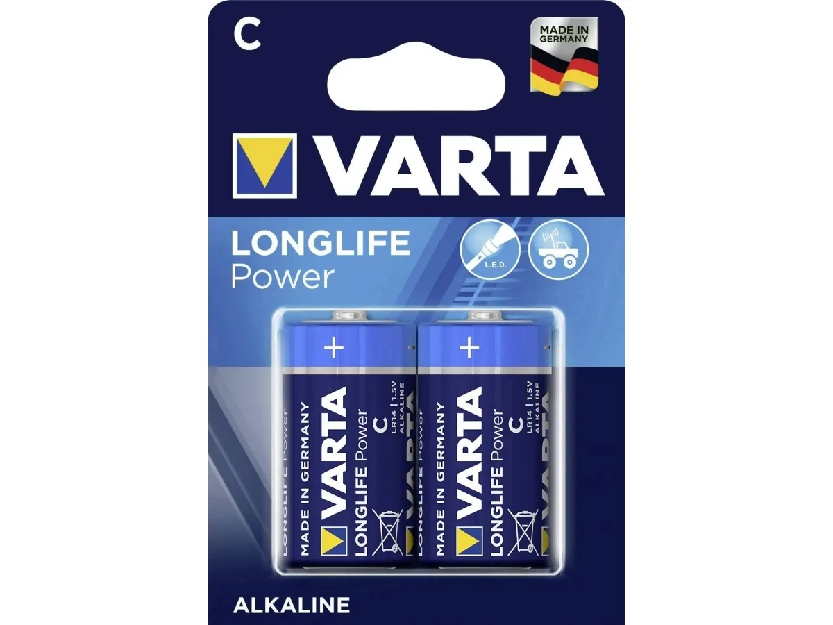 Varta High Energy - Batteri 2 x C - alkaliskt - 7800 mAh | EL Artiklar - Batteri - Övriga batterier | GameStuff