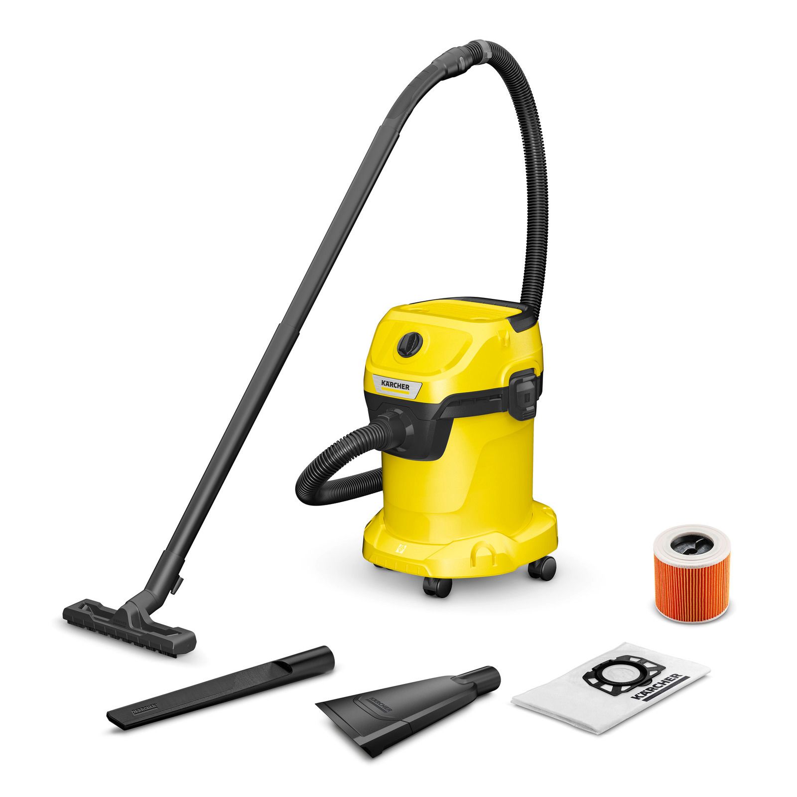 Kärcher 1.628-124.0, Trommel-Vakuum, 74 Db, Gelb