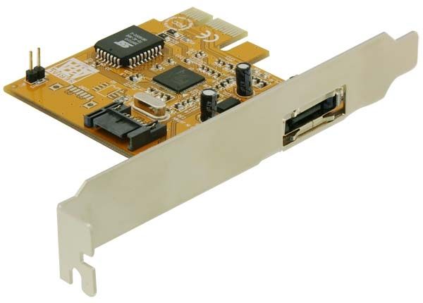 Delock Pci Express Controller Card 1X Esata, 1X Sata - Lagringskontrol - 2 Kanal - Sata 3Gb/S / Esata 3Gb/S - Pcie X1