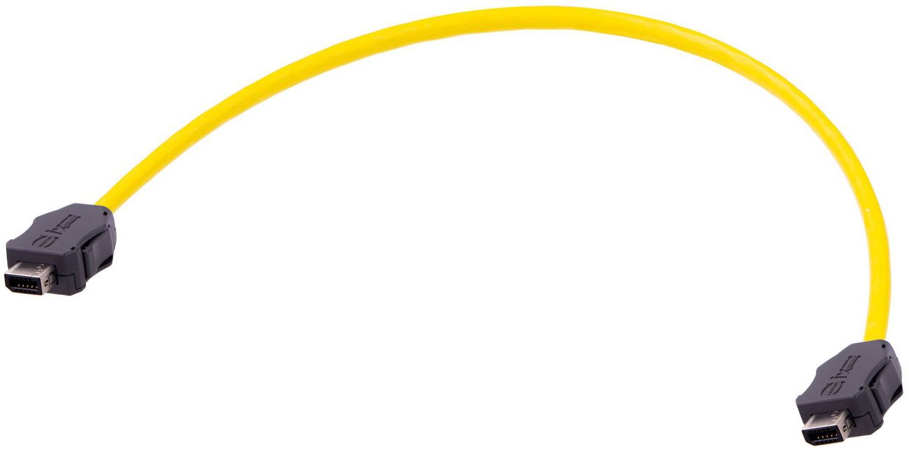 Harting 33480101826020, 2 M, Cat6a, Ix Industrial (A-Coded), Ix Industrial (A-Coded), Gul
