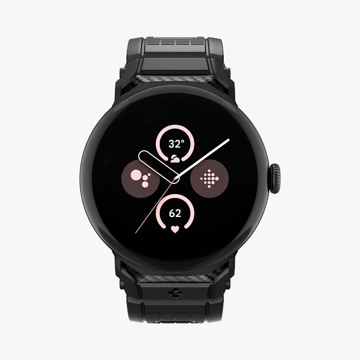 Spigen Pixel Watch 3 (41Mm) Band, Sort, Google Pixel Watch 3 (45Mm), Termoplastisk Polyurethan (Tpu), 27,9 Mm, 17,8 Mm, 130,6 Mm
