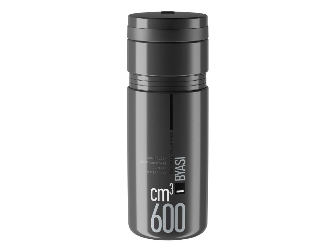 Elite Byasi, 600 Ml, Fahrrad, Schwarz, Kunststoff, Monochromatisch, 7,4 Cm
