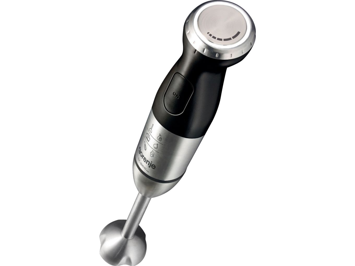 Gorenje Hbc807qb, Handmixer, 0,5 L, Pulsfunktion, 1,3 M, 800 W, Schwarz, Edelstahl