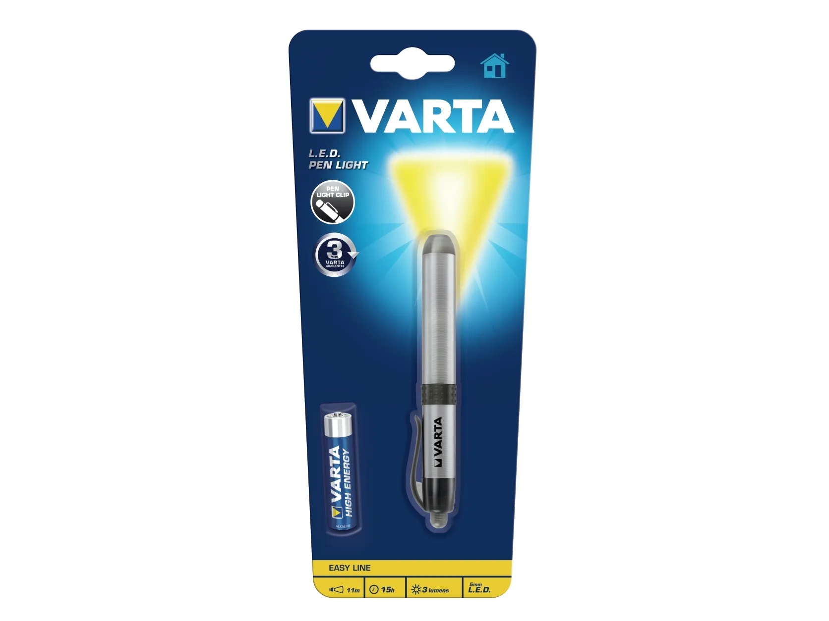 Produktfoto för Varta Easy Line Pen Light - Ficklampa - LED - vitt ljus
