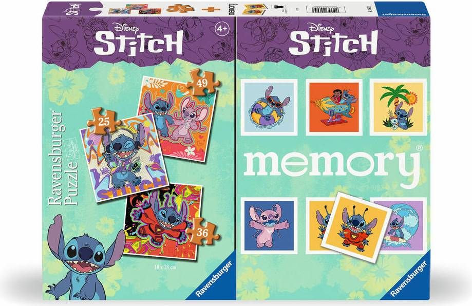 Disney Stitch 3 Puzzle+memory ®