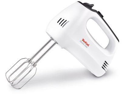 Tefal HT310138, Håndmixer, Sort, Hvid, Mikse, Knapper, Rustfrit stål, 300 W