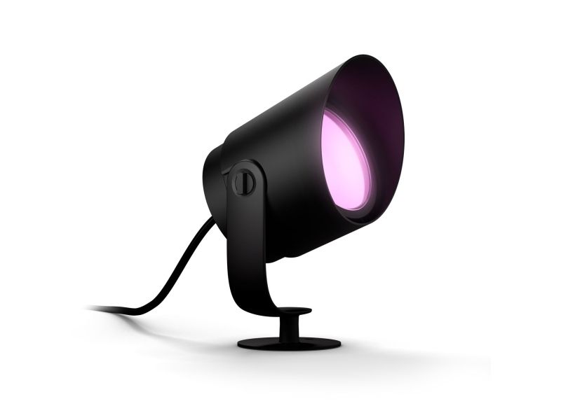 Philips Hue Lily Xl Garden Spotlight - White And Coloured Light - Black - Lowvolt