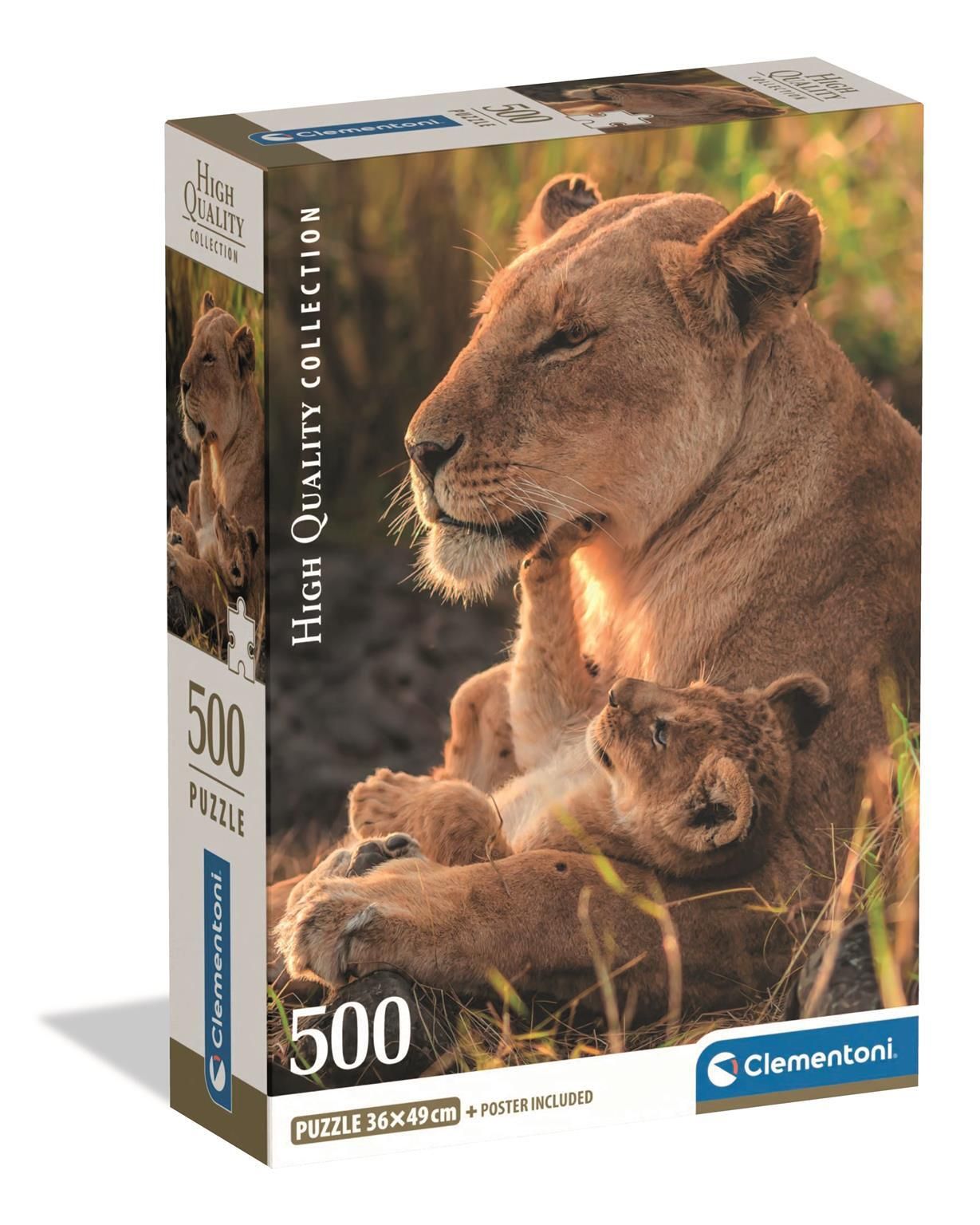 Clementoni Puslespil Hqc Feline Love 2026 - Compact, 500 Brikker