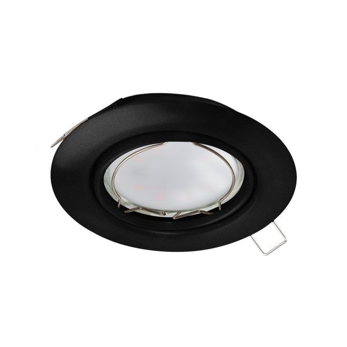EGLO PENETO indbygningsspot Ø78 mm, LED 4,6W 3000K, sort