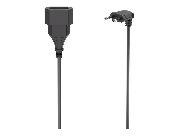 Hama 00223266, 3 M, Drinnen, Typ C, Type C (Cee 7/16), Abgewinkelt, Schwarz