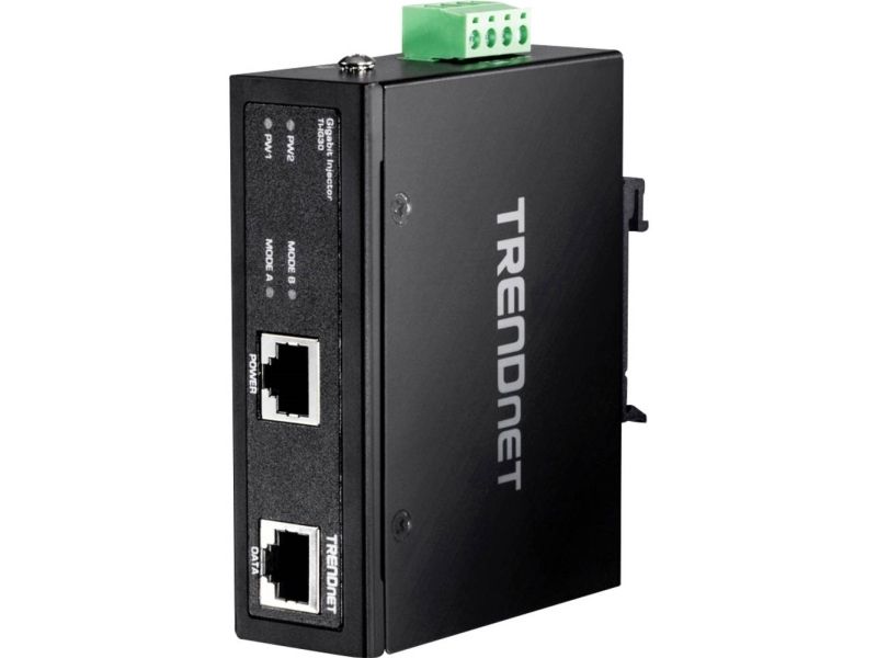 Trendnet Ti-Ig30 - Strøminjektor (Monterbar På Din Rail) - 30 Watt - Output-Stikforbindelser: 1 - Taa-Kompatibel