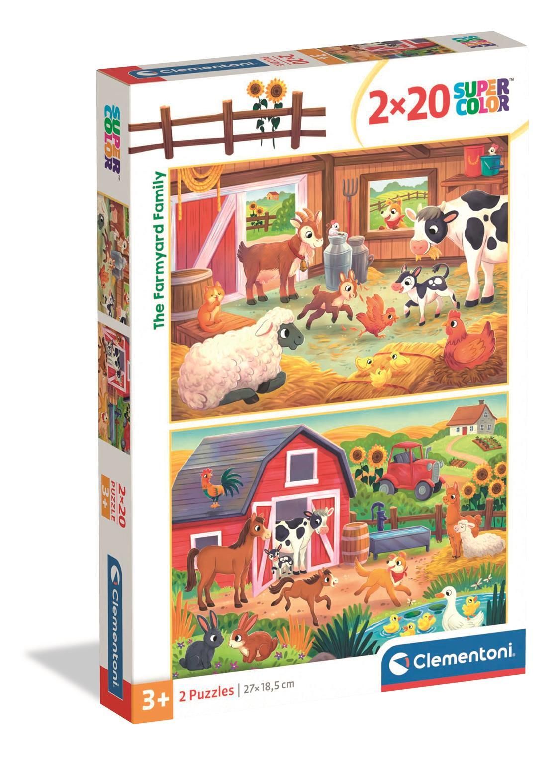Cle-Rätsel 2X20 Supercolour Thefarmyardfamily 24818