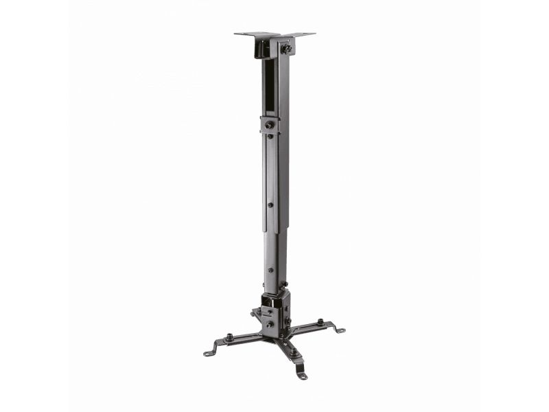 SBox projektorbeslag i sort - Op til 20 kg - 430 - 650 mm fra loft