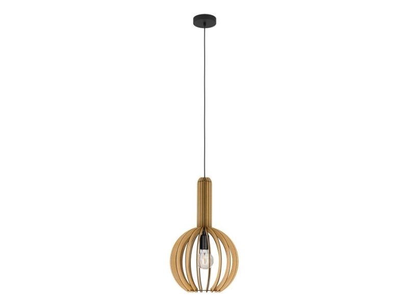 Eglo Velasco Pendelleuchte E27 Ø310 Ahorn/Schwarz