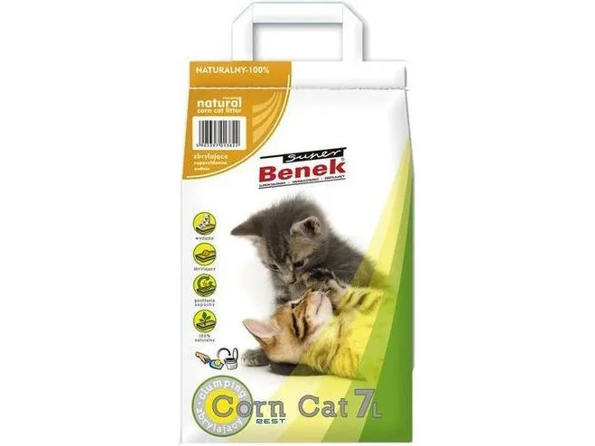 Certech Super Benek Corn Cat - Klumpende majsstrøelse 25 l