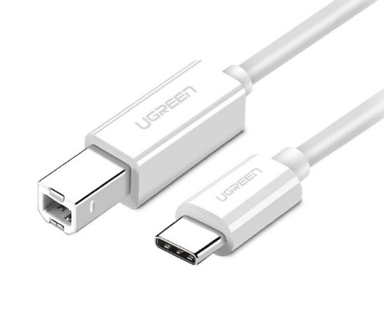 Ugreen Us241, 1,5 M, Usb C, Usb B, Usb 2.0, 0,48 Gbit/Sek., Hvid