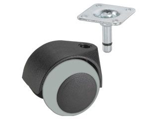 Dörner + Helmer 761101, Sort, Grå, Parket, 30 kg, Termoplastisk elastomer (TPE), Plast, Hylseleje