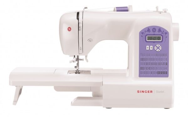 Singer Starlet 6680, Violett, Weiß, Manuelle Nähmaschine, Sägen, Led, Elektro