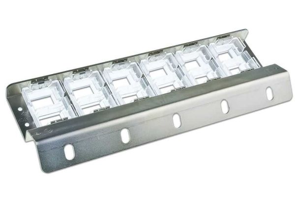 Wirewin High Quality 12-Port Keystone Modul-Leerpanel, Vertikale Montage An 19" Schienen Keystone System (Wks Panel 12 Dyn Ang Vert)