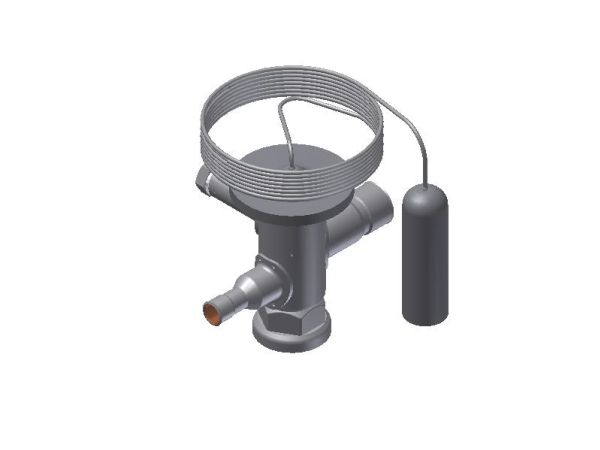 Danfoss TUAE, R134a/R513A - Termostatisk ekspansionsventil, 1/4'', ODF, 1/2'', ODF