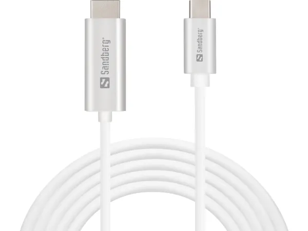 Sandberg - Video/audiokabel - USB-C han til HDMI han - 2 m - 4K support