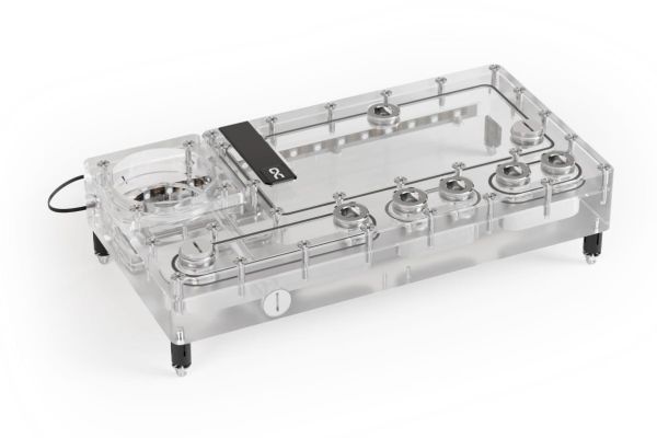 Alphacool 13833, Koldplade, Akryl, Transparent, 3-Pin Jst + 3-Pin, 1/4", 3-Stikben
