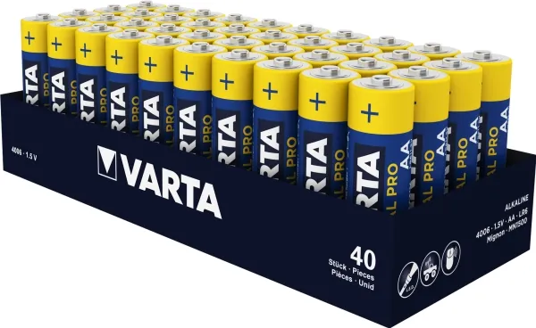 Varta Industrial - Batteri 4 x AA type - Alkalisk - 2600 mAh