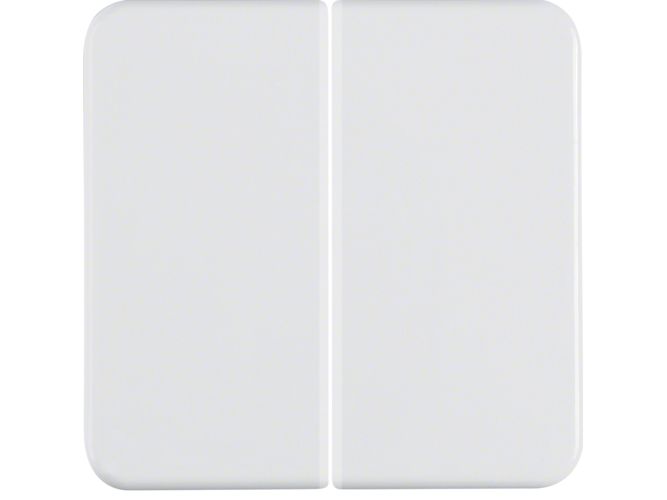 Berker 155209, Hvid, Termoplast, Skrueløs, Berker, Blank, 10 Stk