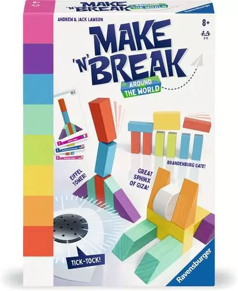 Ravensburger Make N Break - Around The World, Brætspil, Finmotorik (Smidighed), 8 År, 30 Min.