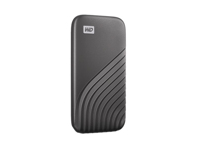 WD My Passport SSD WDBAGF5000AGY - SSD - krypteret - 500 GB - ekstern (bærbar) - USB 3.2 Gen 2 (USB-C stikforbindelse) - 256-bit AES - space grey