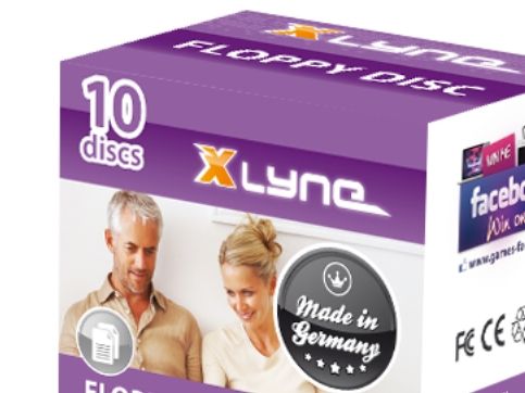xlyne 9010000, 1,44 MB, Sort, 10 stk