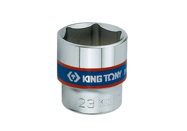 King Tony 3335M, Sokkel, 3/8, Metric, 1 hoved(er), 19 mm, Krom-vanadium-stål