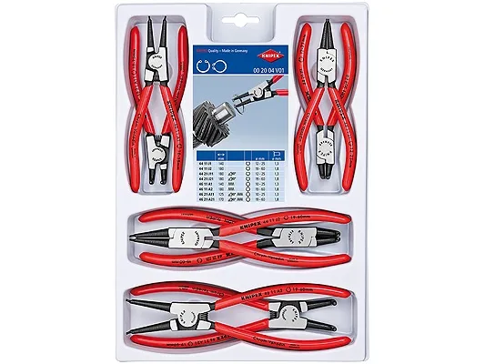 Knipex låsringstångssats 8 delar | Verktyg & Verkstad - Tänger - Alla Tänger | GameStuff