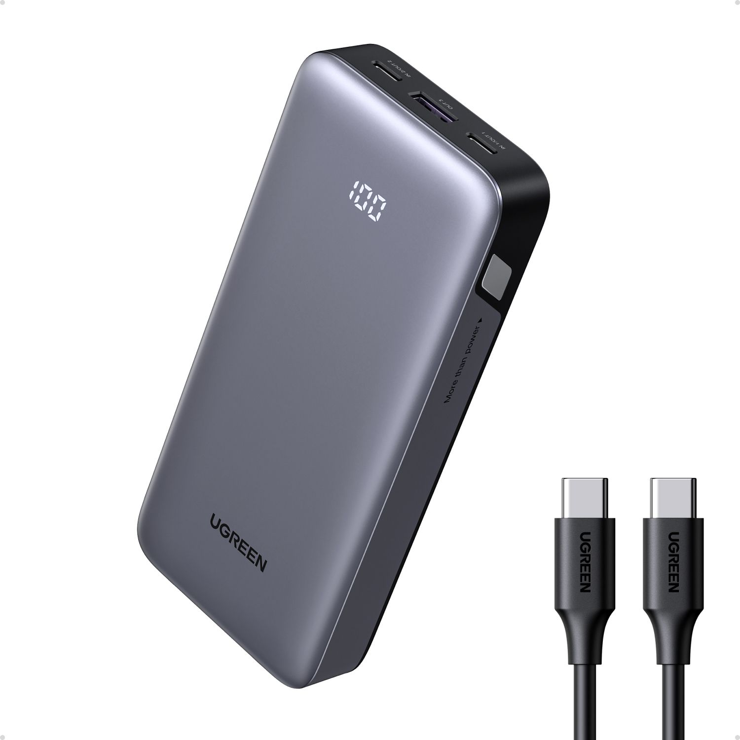Ugreen Nexode, 20000 Mah, Lithium-Ion (Li-Ion), Grå