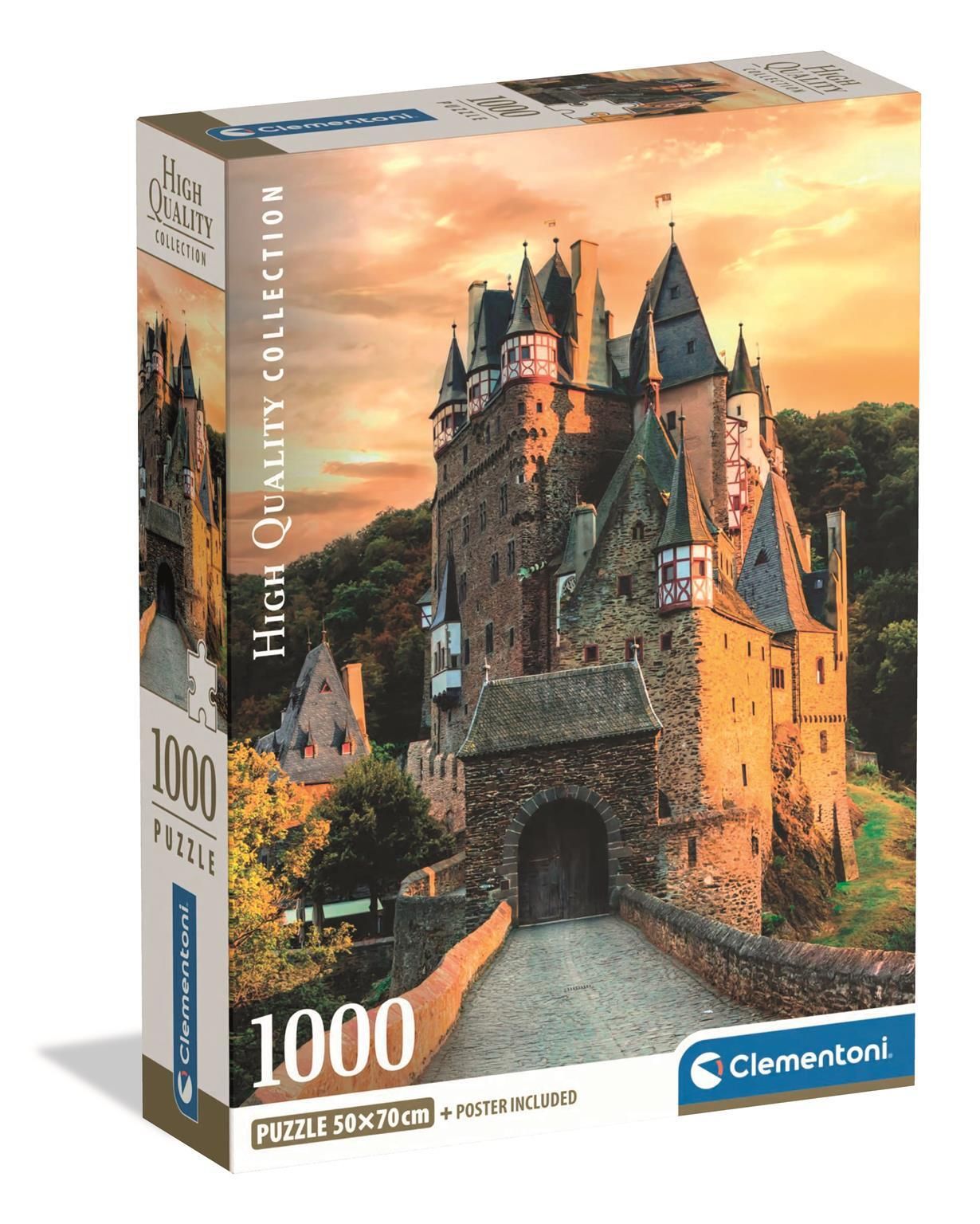 Joom Clementoni Reinfarbig - Compact 1000 Pièces - Golden Hour At Eltz Castle - Bild 2