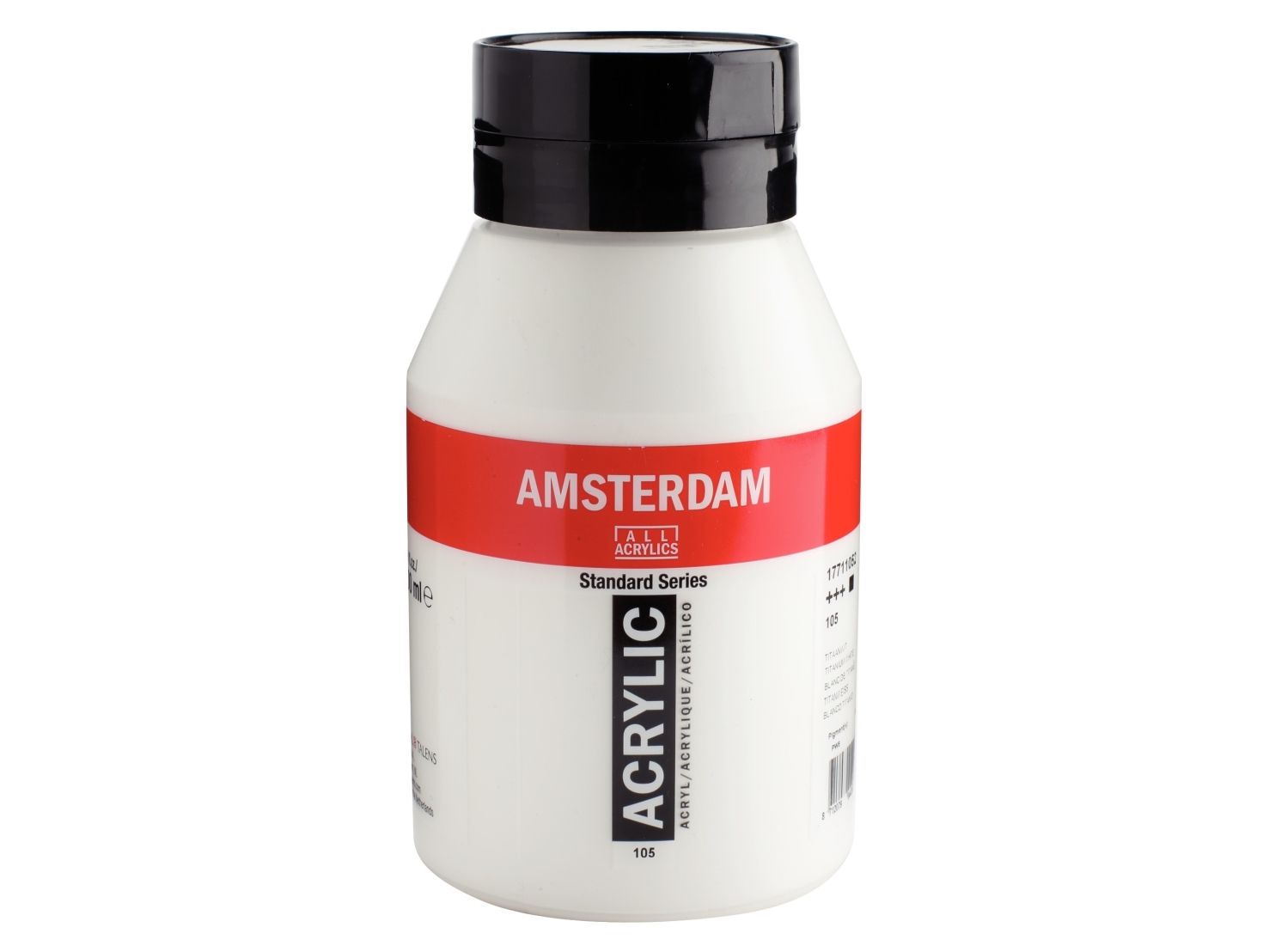 Artequipment TALENS AMSTERDAM COLOUR ACRYLIC 1000ml TITANIUM WHITE uniw