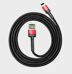 Baseus 6953156283336, 1 M, Usb C, Schwarz, Rot